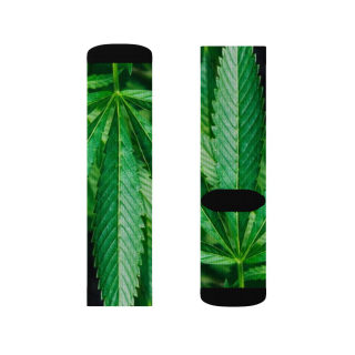 Cannabis leaf socks 12