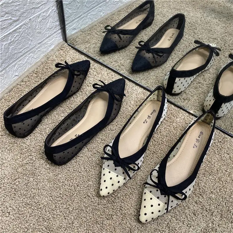 Women's Low-Heel Office Shoes with Bow Detail 3