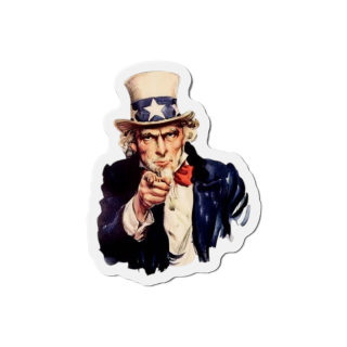 Uncle Sam Pointing Die-Cut Magnet | Patriotic Americana Refrigerator Magnet 2