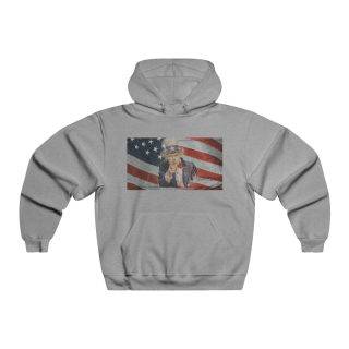 Uncle Sam Pointing Hooded Sweatshirt | Patriotic American Flag Graphic 2