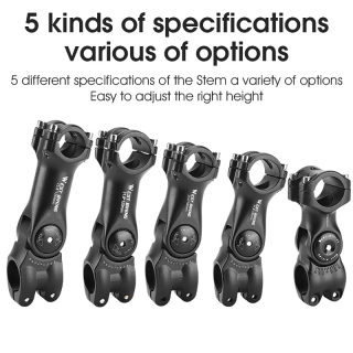 Adjustable Bicycle Handlebar Stem | 60° Angle Aluminum Alloy Riser 6