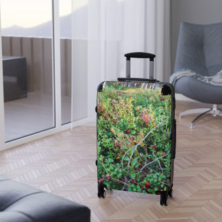 Wild Berry Bush Suitcase | Nature Photo Luggage 14