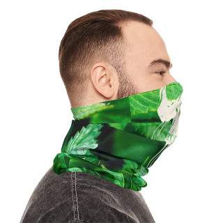 Marijuana Leaf Skull Neck Gaiter 10