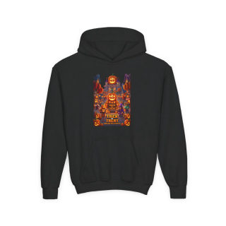 Spooky Pumpkin Patch Trick or Treat Kids Hoodie 3
