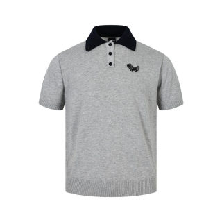 Loose Casual Knitted Polo Shirt