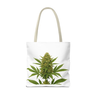 Cannabis Bud Illustration Tote | Botanical Cannabis Plant Tote 27