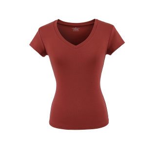 V-Neck Stretch Short Sleeve T-Shirt 3