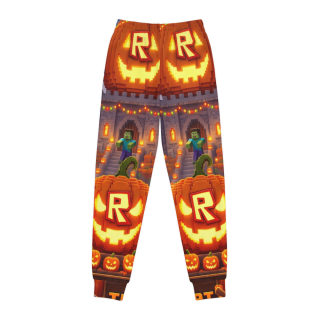 Halloween Pumpkin Village Kids Joggers 2