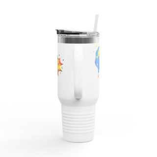 Super Mom comic burst insulated travel mug 17