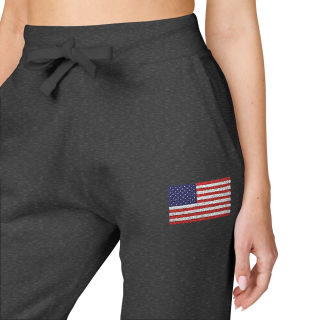 American flag embroidered sweatpants 54