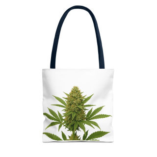 Cannabis Bud Illustration Tote | Botanical Cannabis Plant Tote 13