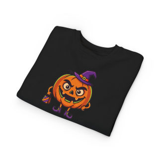 Jack-o'-Lantern Witch Pumpkin Toddler Sweatshirt 22