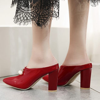 Sexy Pointed Toe Mule Sandals | Women's High Heel Summer Slides 3