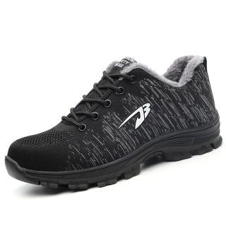 Anti-Smashing Anti-Puncture Safety Shoes for Men | Breathable Flyknit Work Shoes 6