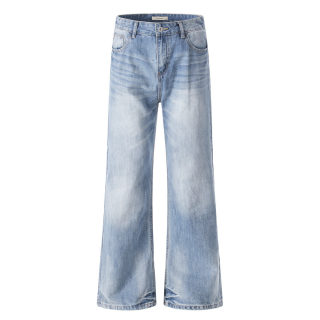 Light Gradient Washed Denim Jeans