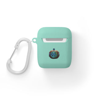 Neon Pumpkin Skull AirPods Case 14