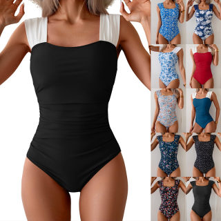 One-piece swimsuit (ruffled)