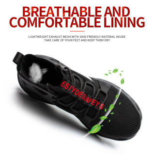 Men's Non-Slip Breathable Safety Work Shoes, up to Size 48 5