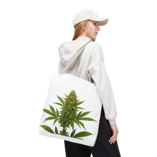 Cannabis Bud Illustration Tote | Botanical Cannabis Plant Tote 72