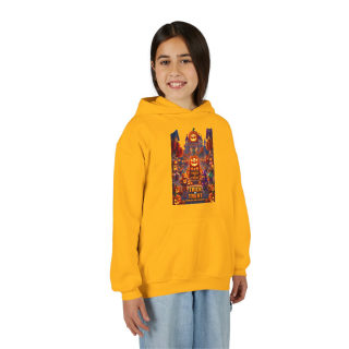 Spooky Pumpkin Patch Trick or Treat Kids Hoodie 37