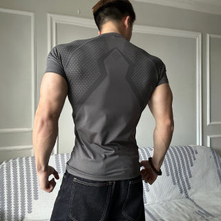 Men's Fitness Quick-Dry Athletic T-Shirt | Fitted Workout Top 2