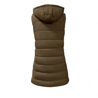 Solid Color Hooded Sleeveless Vest Jacket | Women's Medium Long 4
