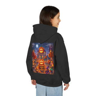 Spooky Pumpkin Patch Trick or Treat Kids Hoodie 83