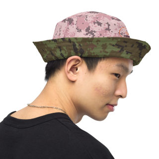 Reversible Bucket Hat "Digital Mil Camo Green/Pink" 19