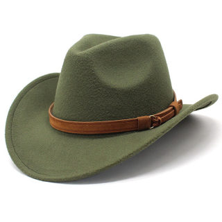 Retro Wide Brim Wool Denim Sun Hat | Casual Autumn Winter Top Hat 5