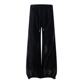 Spray Paint Distressed Wide Leg Pants