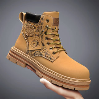 Men's High-Top Martin Boots | Autumn/Winter Retro Frosted Workwear Boots