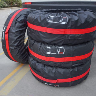 Waterproof Oxford Fabric Spare Tire Cover, Set of 4 2