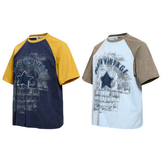 Star Letter Embroidery Short Sleeve Shirt 4