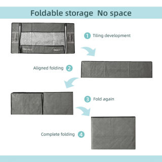 Under-Bed Storage Bag | Foldable Comforter & Clothing Organizer, 75L/40L 5