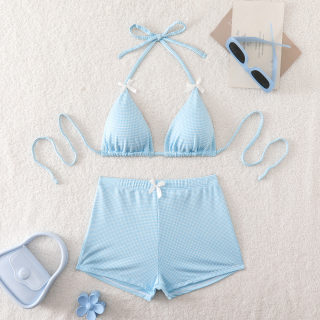 Checkered bikini set 4
