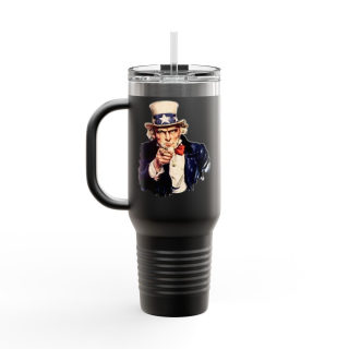 Uncle Sam Pointing Travel Mug | 40oz Insulated Patriotic Tumbler 27