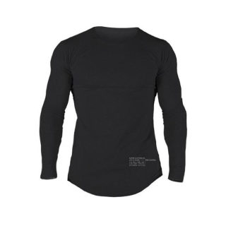 Men's Long Sleeve Elastic Quick-Dry Fitness Training Top 5