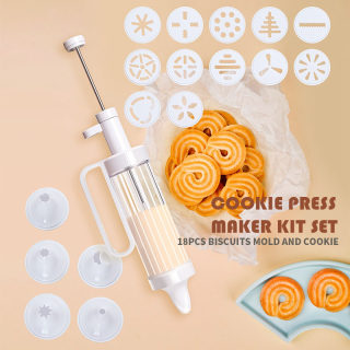 Cookie Press Gun Set with Nozzles, Full Baking Kit