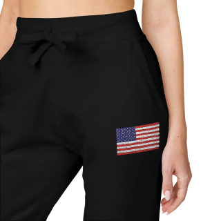 American flag embroidered sweatpants 56