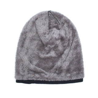 Velvet Iron-On Patch Knit Beanie 3