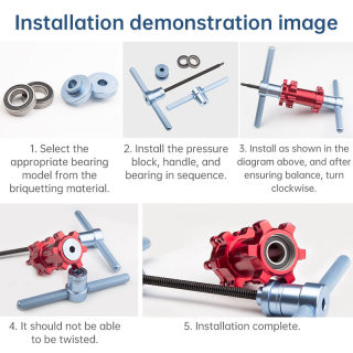 Bicycle Bearing Press & Extractor Tool Set 5