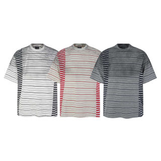 Asymmetric Striped Short Sleeve T-Shirt 5