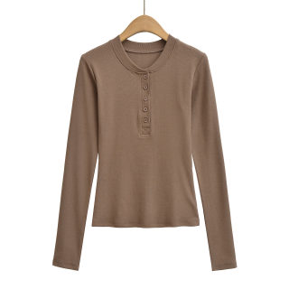Long Sleeve Elastic Slim Fit T-Shirt 4