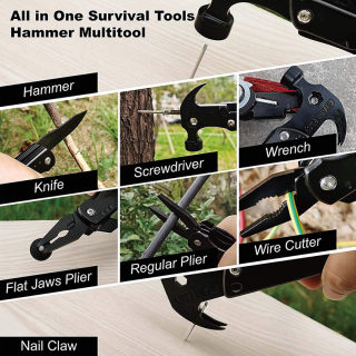 Portable Folding Multi-Function Emergency Hammer | Car Escape Tool 5