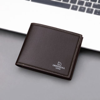 Men's Short Zipper Wallet, Soft Leather 3
