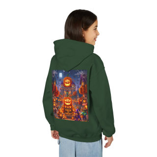 Spooky Pumpkin Patch Trick or Treat Kids Hoodie 88