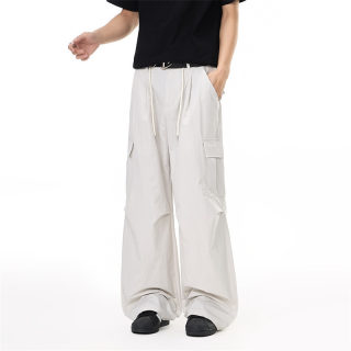 Solid Color Wide Leg Floor Pants | Sporty