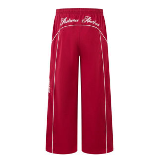 Line Print Loose Wide-Leg Pants for Women | Pleated Casual 3
