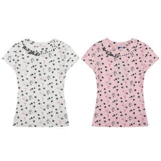Sweet Edgy Style Short Sleeve T-Shirt for Women 5
