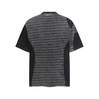Asymmetric Striped Short Sleeve T-Shirt 2